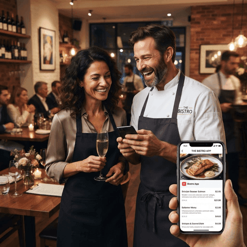 Owner viewing their live menu